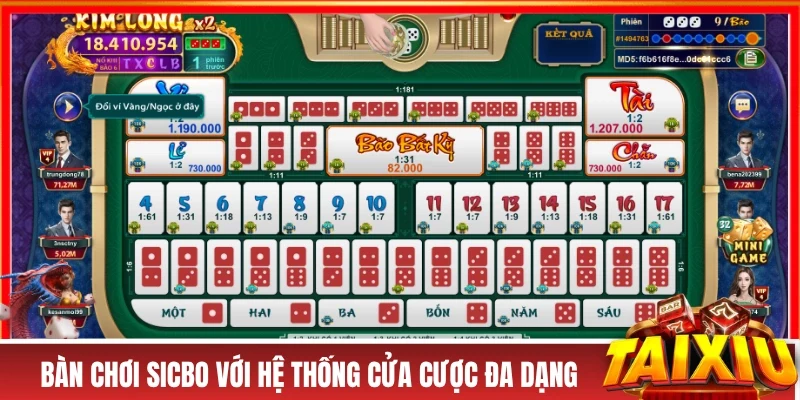 Tài Xỉu IWIN - Cơn Lốc Giải Trí Cực Khủng Trong Năm 2026 Bàn chơi Sicbo với hệ thống cửa cược đa dạng