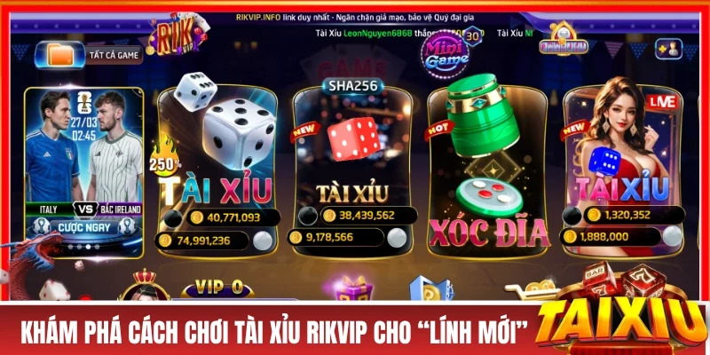 Tài Xỉu RIKVIP - Khám Phá Thế Giới Giải Trí Xanh Chín Top 1 Khám phá cách chơi tài xỉu RIKVIP cho “lính mới”