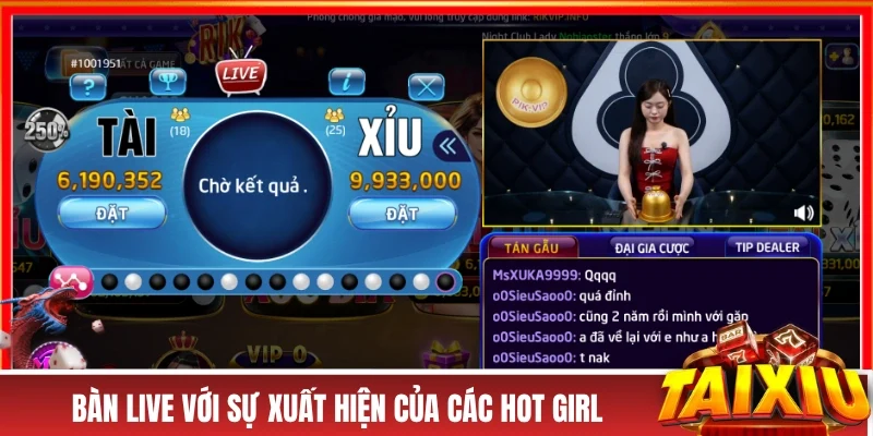 Tài Xỉu RIKVIP - Khám Phá Thế Giới Giải Trí Xanh Chín Top 1 Bàn live với sự xuất hiện của các hot girl